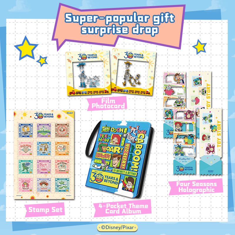 Disney Toy Story 30th anniversary Playful Life Series Collectible Cards 16 packs Collectible Trading Card Booster Box TCG CCG