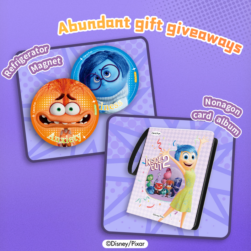 Disney/Pixar Inside Out 2 10 Packs Cards Official Anime TCG CCG Collectible Card Game Trading Cards Hobby Gifts Toys
