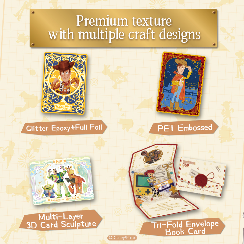 Cardfun Toy Story 5: letters through time Collectible Cards 10 pakcs Time Exhibition TCG CCG Booster Packs