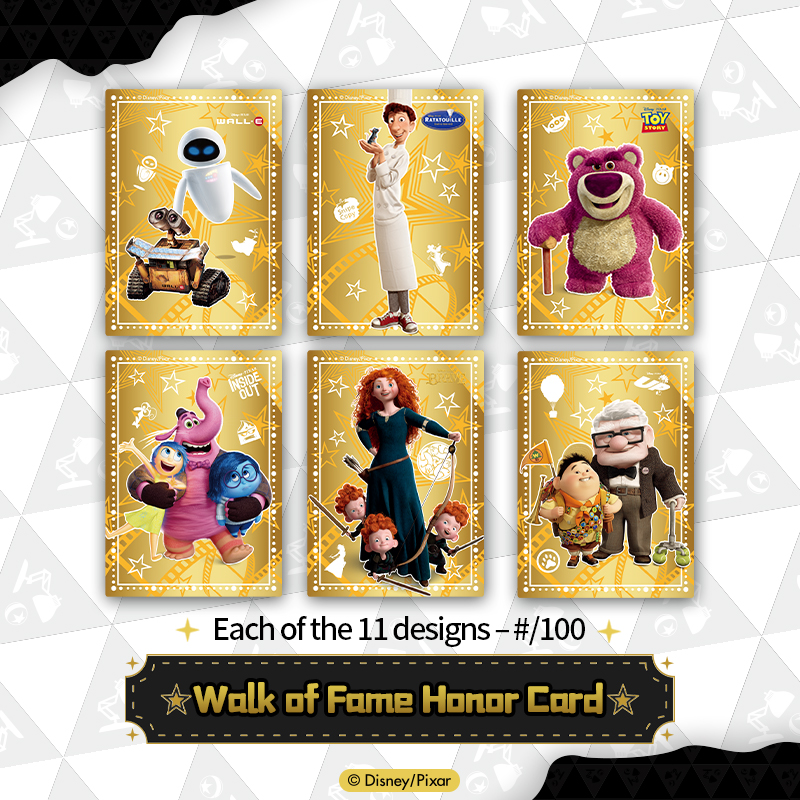 Cardfun Pixar 37th Anniversary Oscar Collectible Cards 10 pakcs Time Exhibition TCG CCG Booster Packs