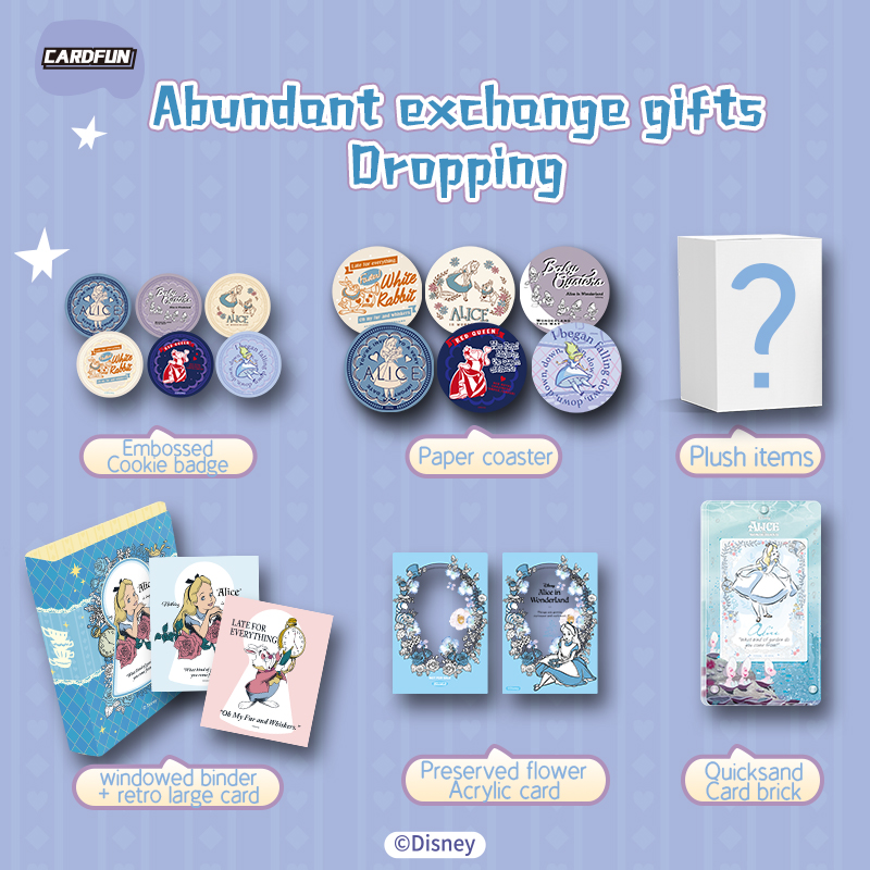 CardFun Official Disney Alice in Wonderland 12 packs Collectible Trading Card Booster Box TCG CCG