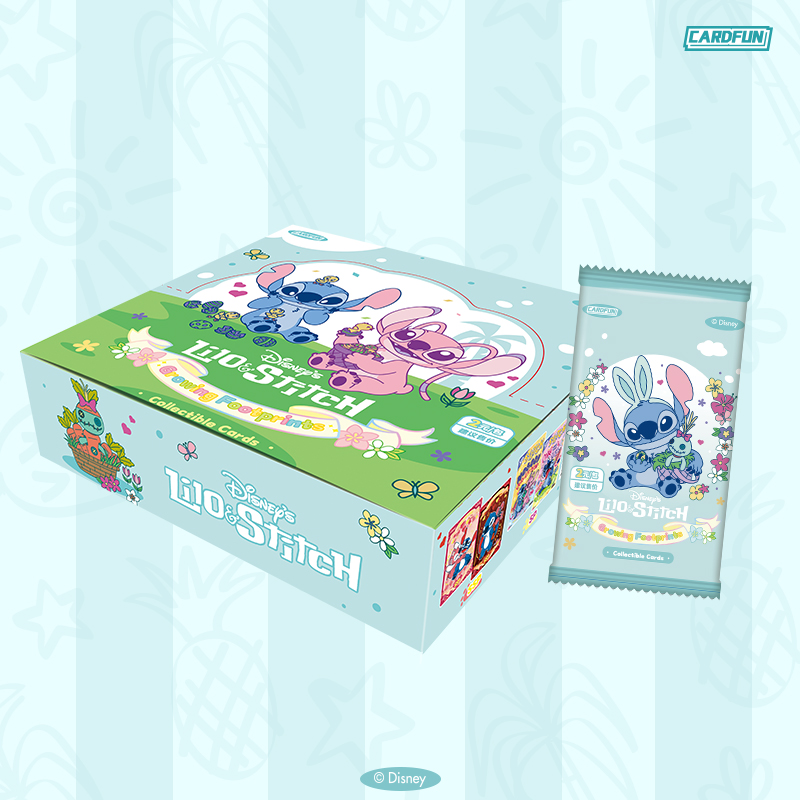 CARDFUN 20 Packs  Disney Lilo Stitch Collectible Card Anime Cards Trading Cards Stitch Game Collection Cards Blind Box Gifts