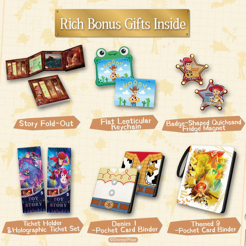 Cardfun Toy Story 5: letters through time Collectible Cards 10 pakcs Time Exhibition TCG CCG Booster Packs