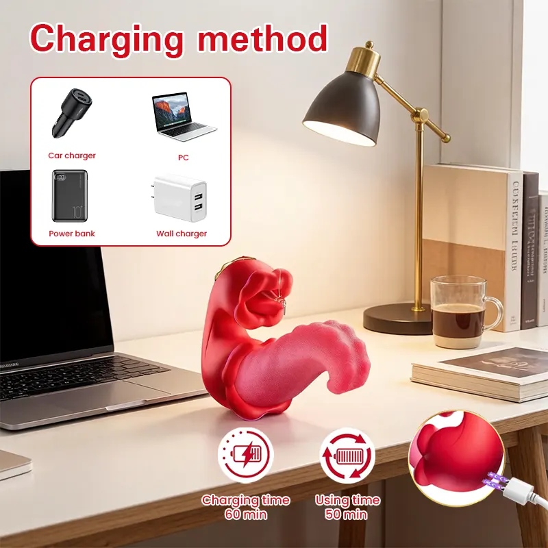 Twin Tongue Rose Stimulator