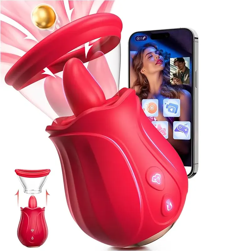 AI Smart Rose Suction Vibrator