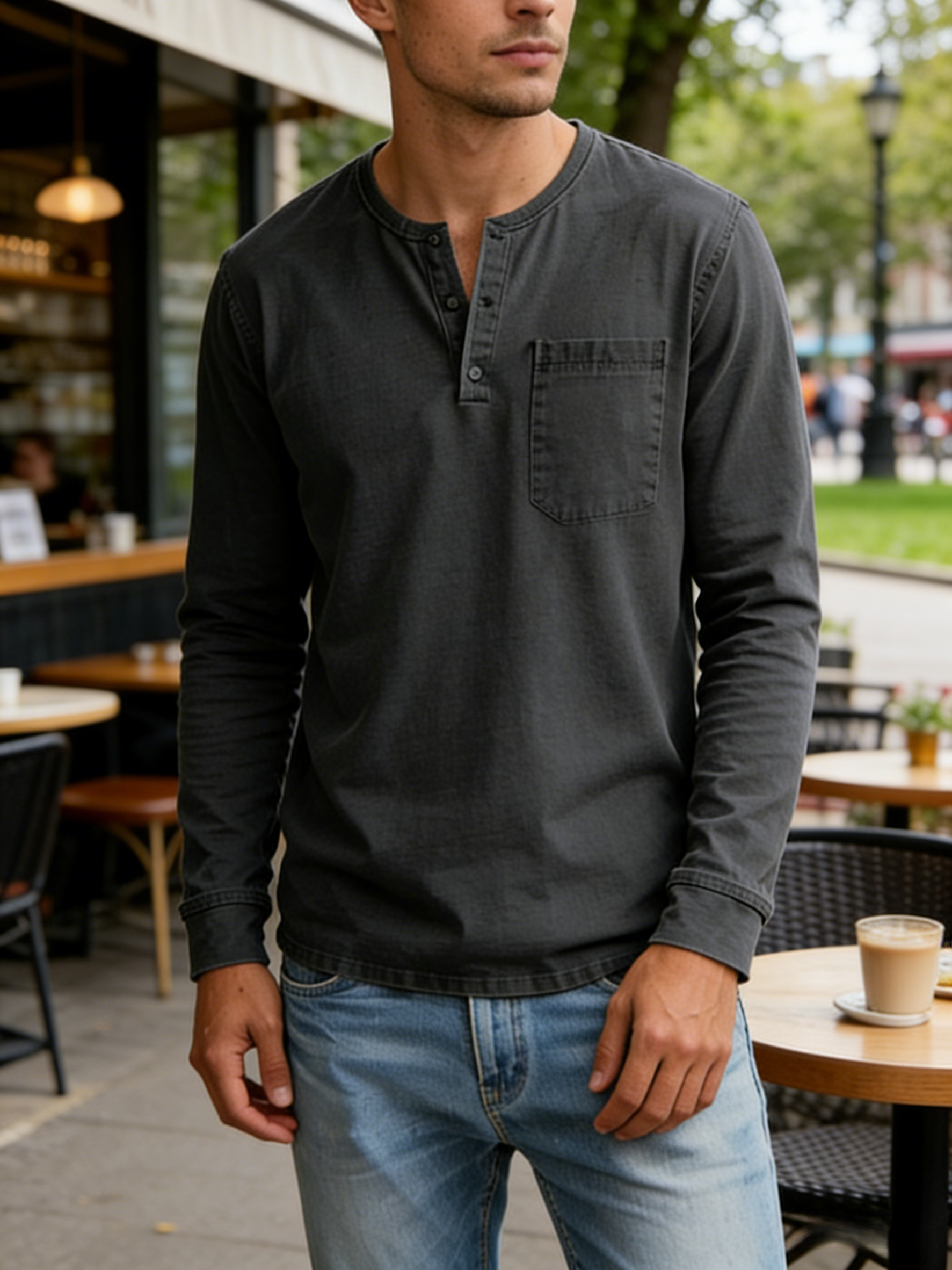 Thadaeus | Langärmliges Vintage-Hemd