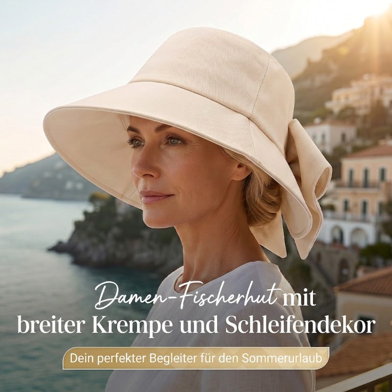 👒 Nur für kurze Zeit: 50 % Rabatt! ✨ Damen-Sonnenhut mit Schleife und breiter Krempe – faltbar, 360°-Schutz 🎀