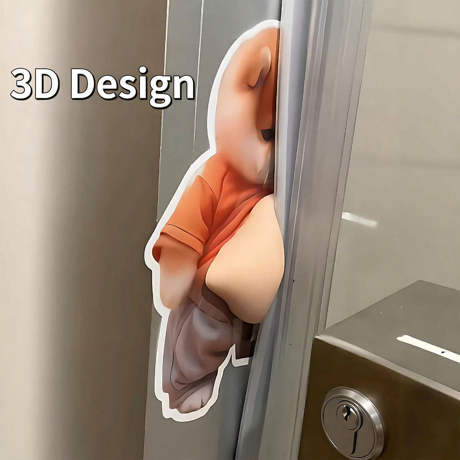 A Pair of Big-Belly Shiba Inu Door Stickers