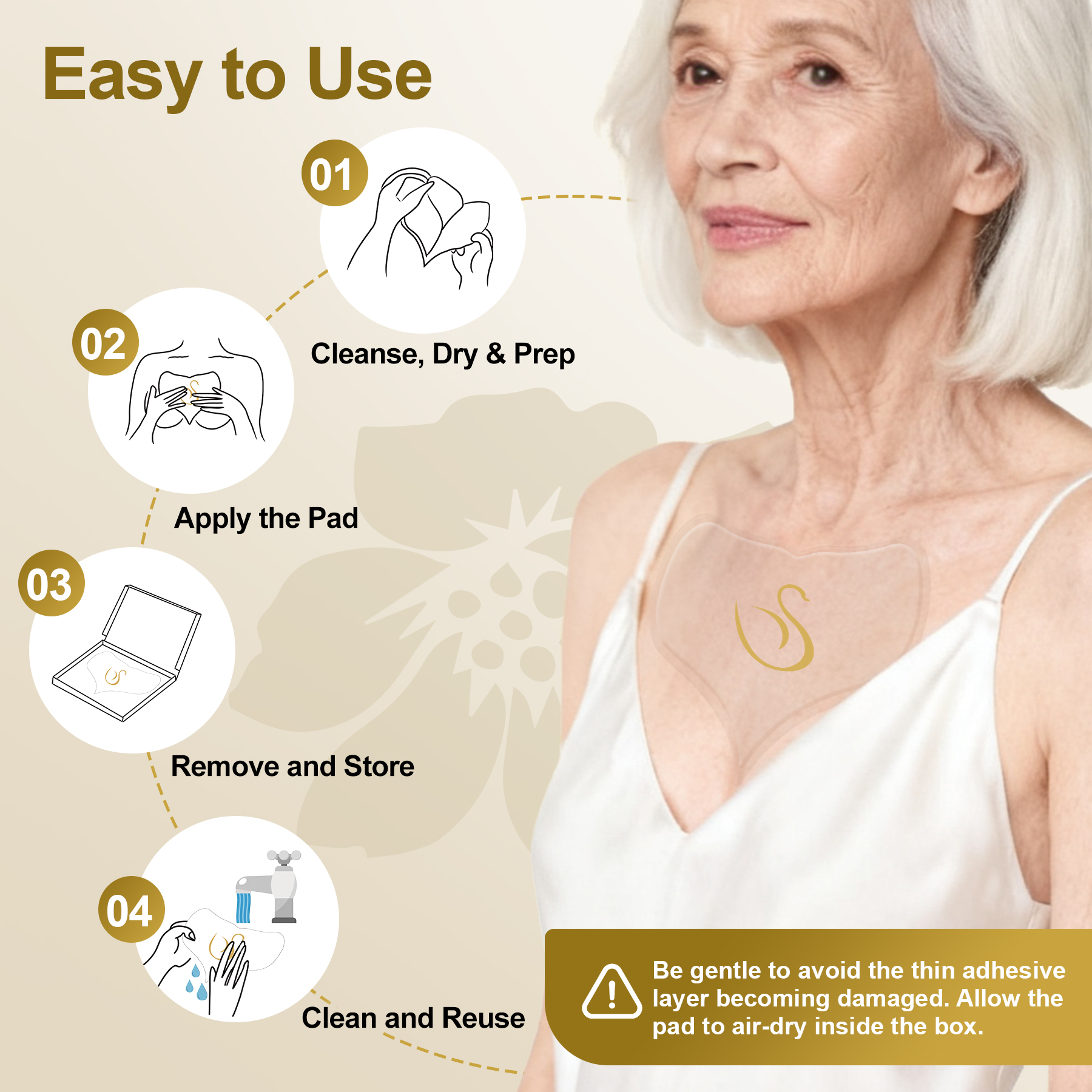 Luxe Sens Chest Wrinkle Patches 2 Pack