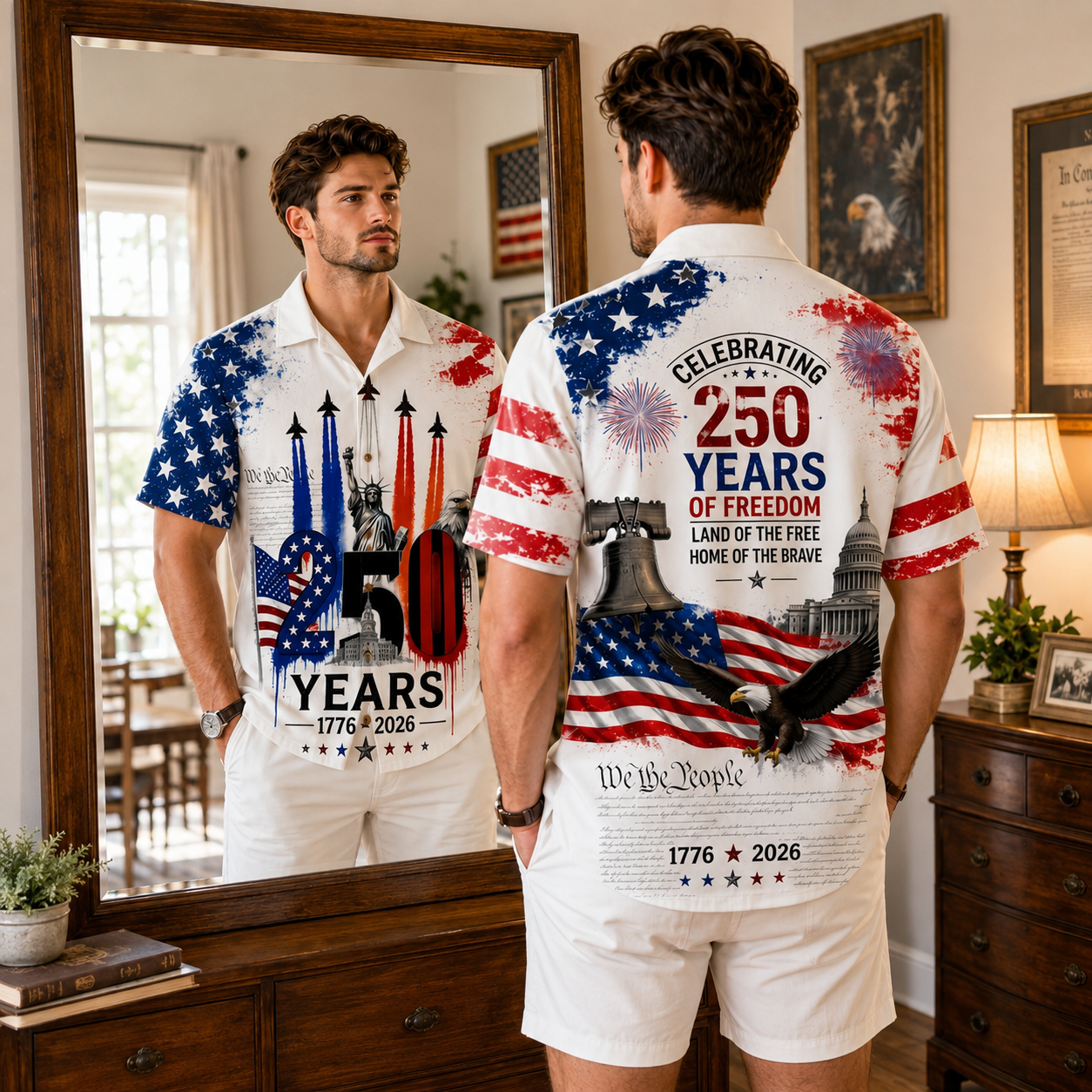 USA 250 Years Hawaiian Shirt 