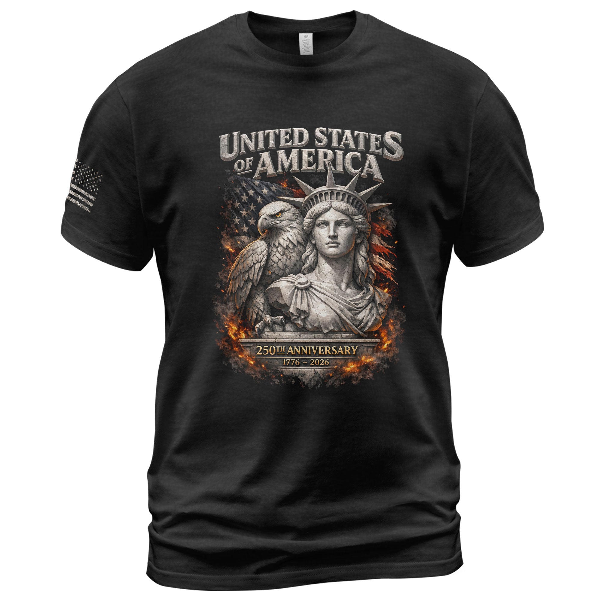250th Anniversary Shirt - Eagle & Lady Liberty 1776-2026 250 Years Tee