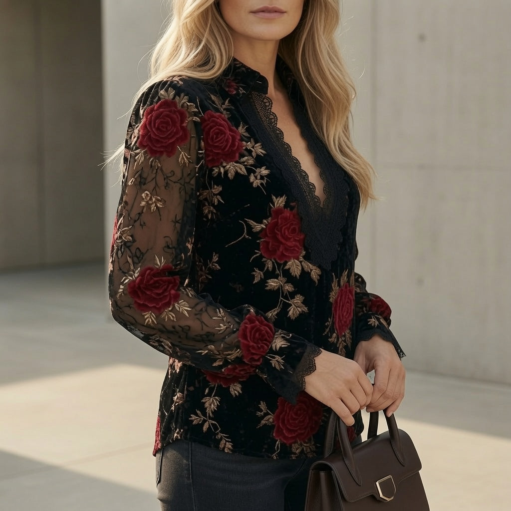 Rosie Velvet Blouse