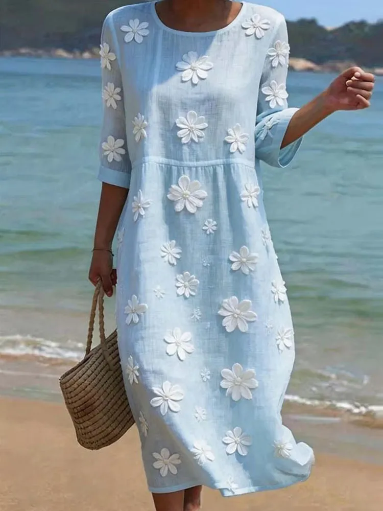 Women'S Casual Daily Floral Art Printed Dress