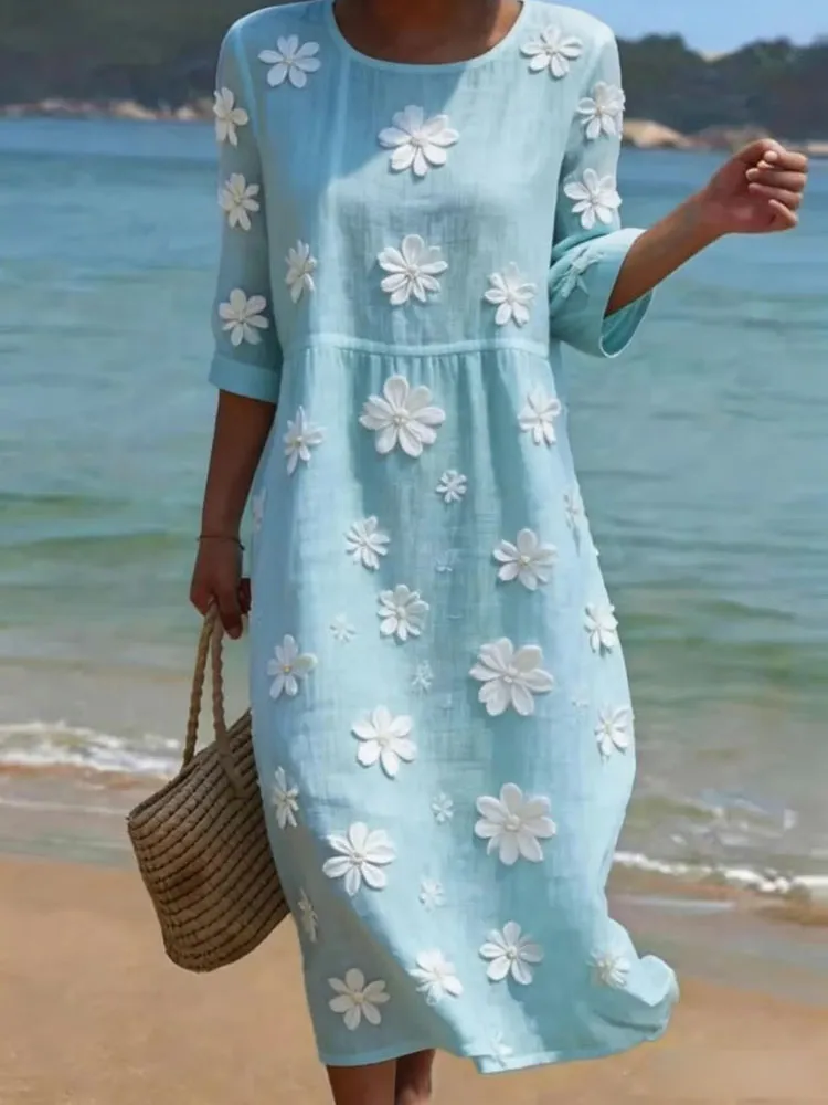 Women'S Casual Daily Floral Art Printed Dress