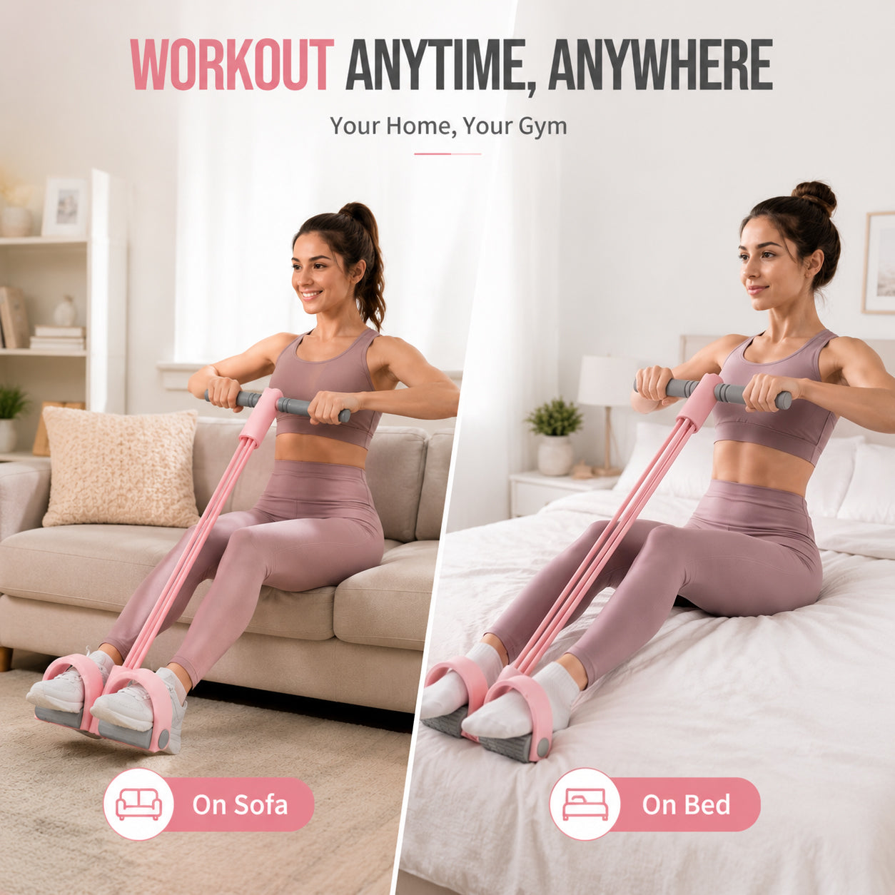 (🎁Up to 50% OFF Today🎁) Premium Multifunction Resistance Band | Full-Body Home Workout