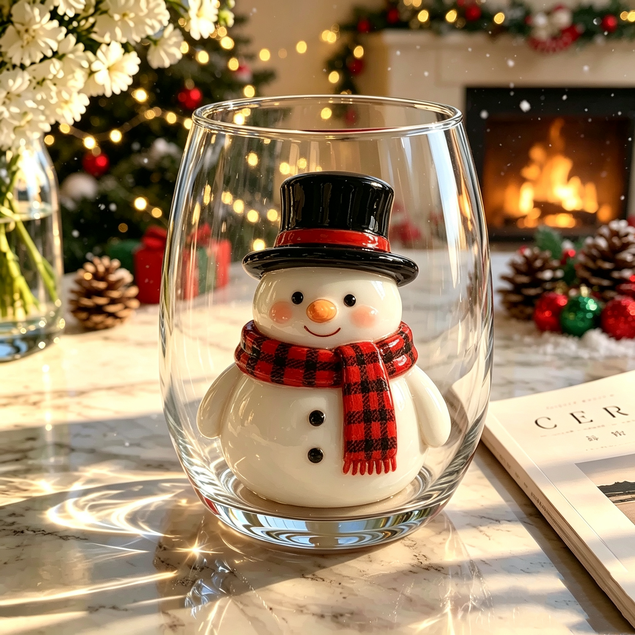 🎅Christmas Magic Collectible Glass Cup Collection🎁