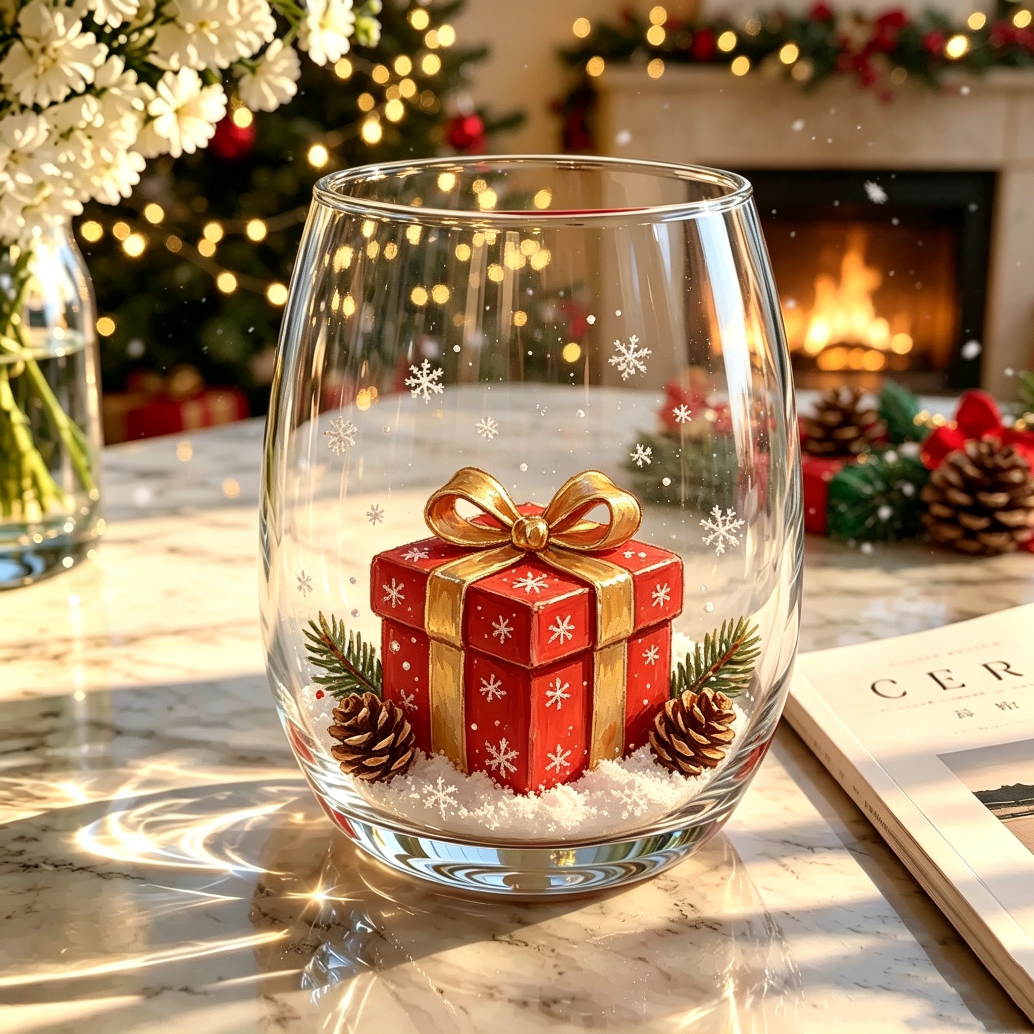 🎅Christmas Magic Collectible Glass Cup Collection🎁