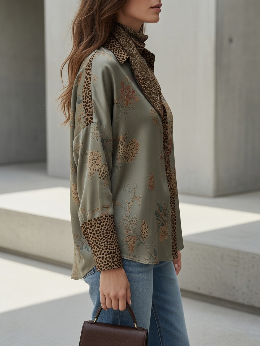 Tara Leopard Blouse