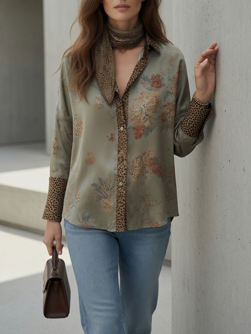 Tara Leopard Blouse