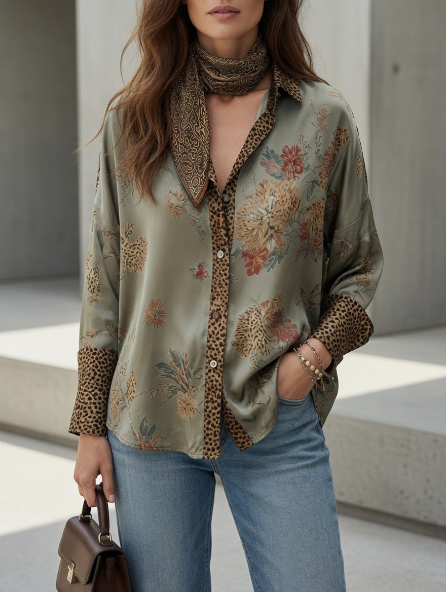 Tara Leopard Blouse