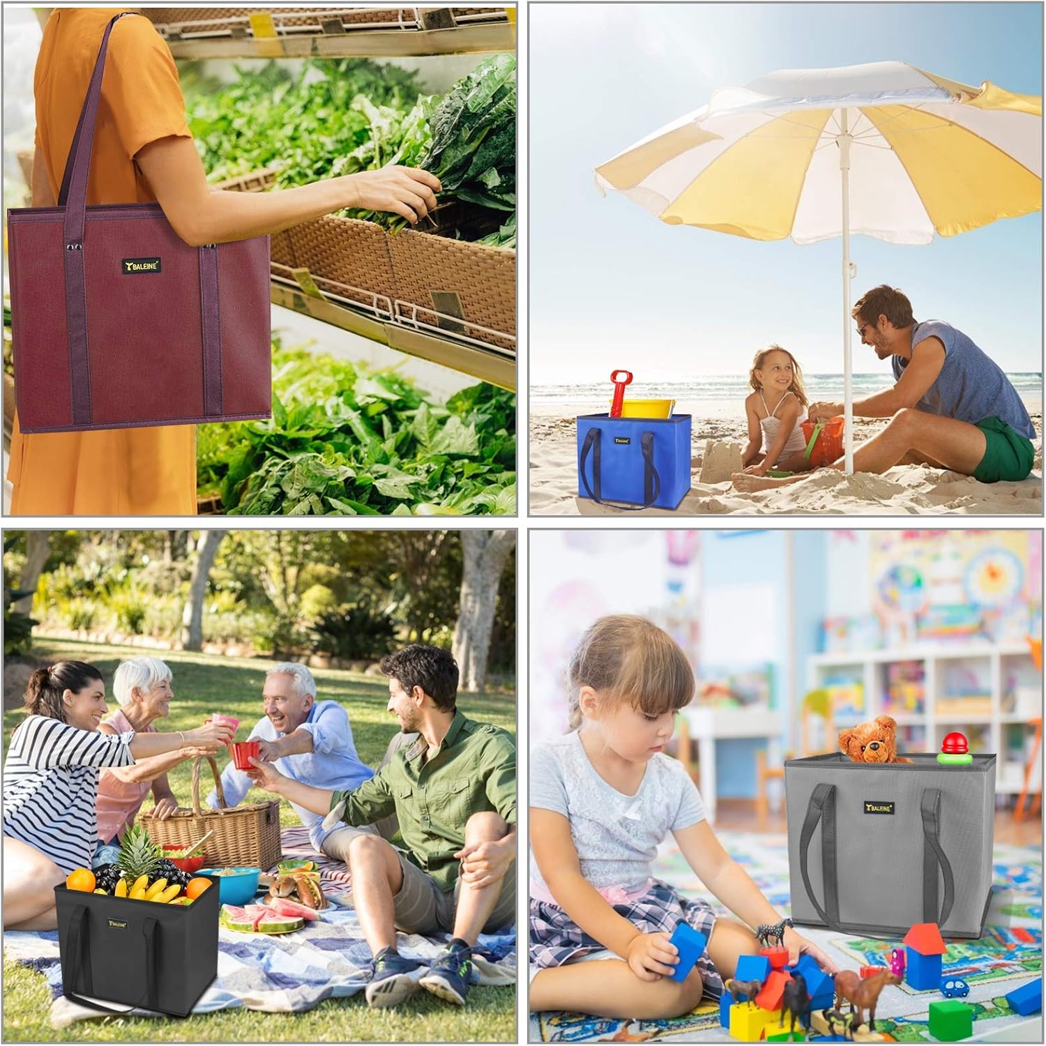 🎉Limited-Time Black Friday Deal-3Pk Reusable Grocery Bags