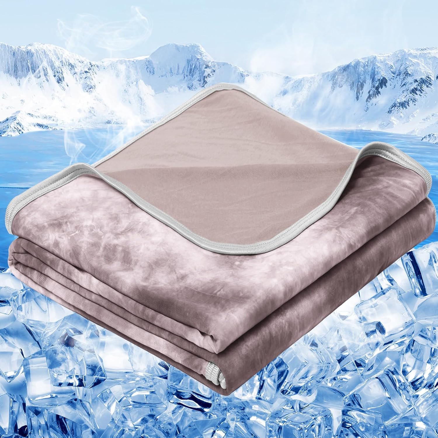 ❄️ Tie-Dye Cooling Blanket Queen Size | Instant 4–9°F Cooling, Oeko-Tex Certified, 13 Colours 🌙