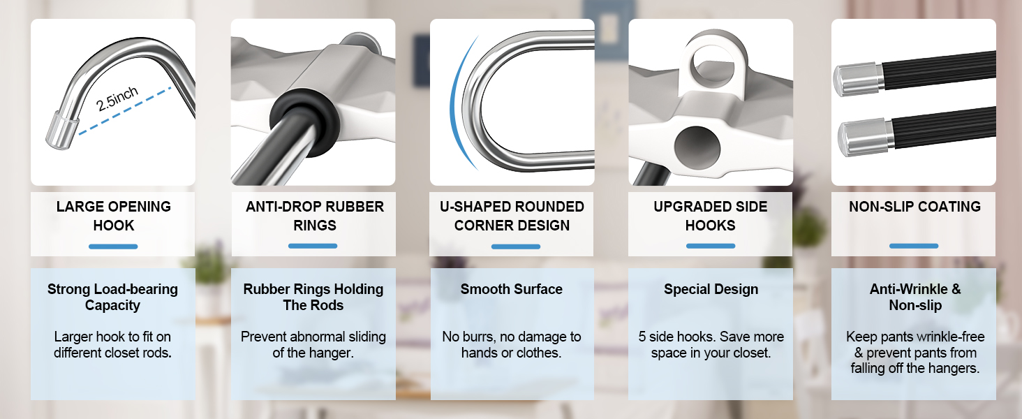 pants hangers space saving multifunctional pants hangers rack closet organizer and storage