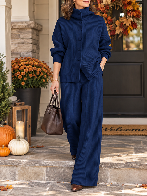 New Arrival🔥Women's Cozy Cardigan Sweater and Pants Two-Piece Set