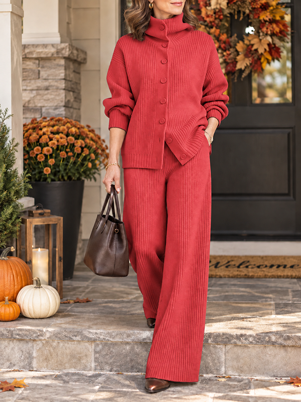 New Arrival🔥Women's Cozy Cardigan Sweater and Pants Two-Piece Set