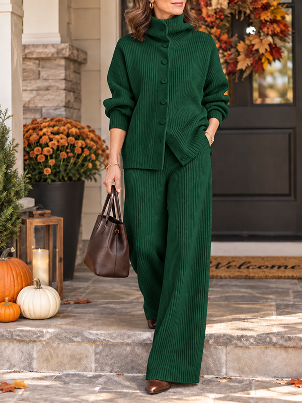 New Arrival🔥Women's Cozy Cardigan Sweater and Pants Two-Piece Set