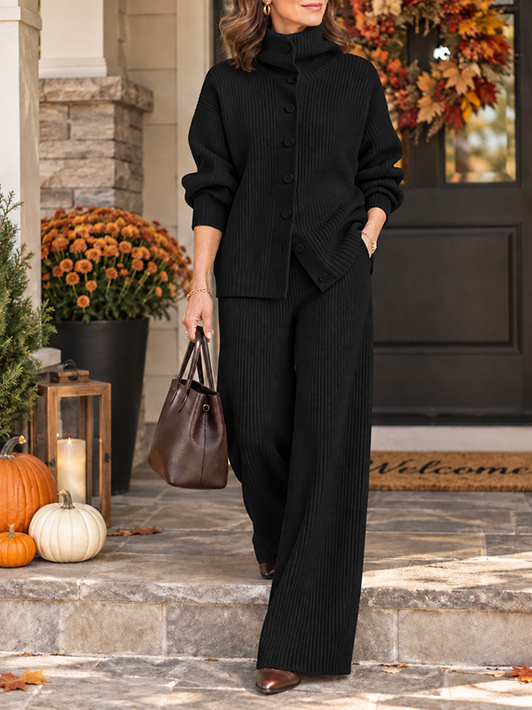 New Arrival🔥Women's Cozy Cardigan Sweater and Pants Two-Piece Set
