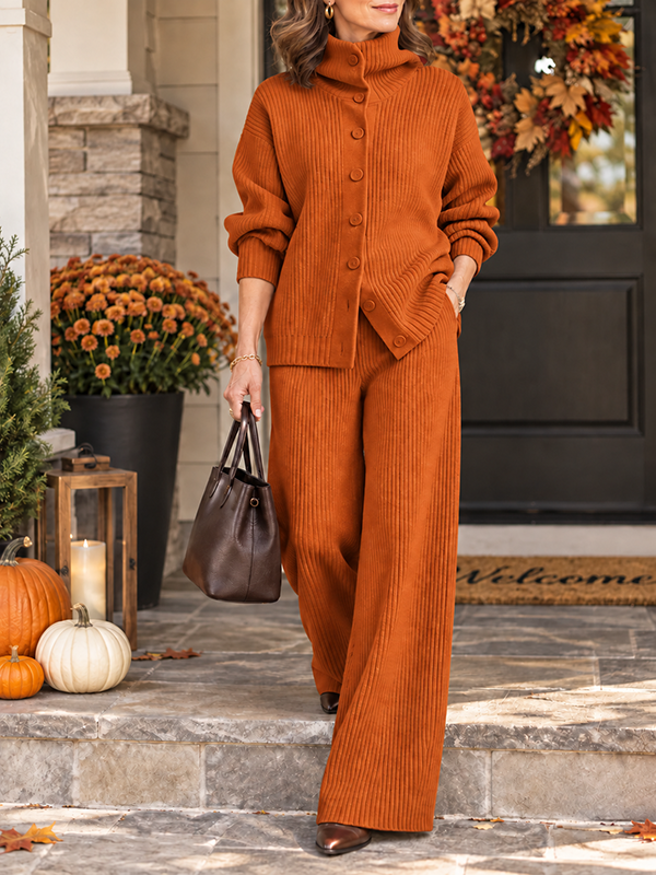 New Arrival🔥Women's Cozy Cardigan Sweater and Pants Two-Piece Set