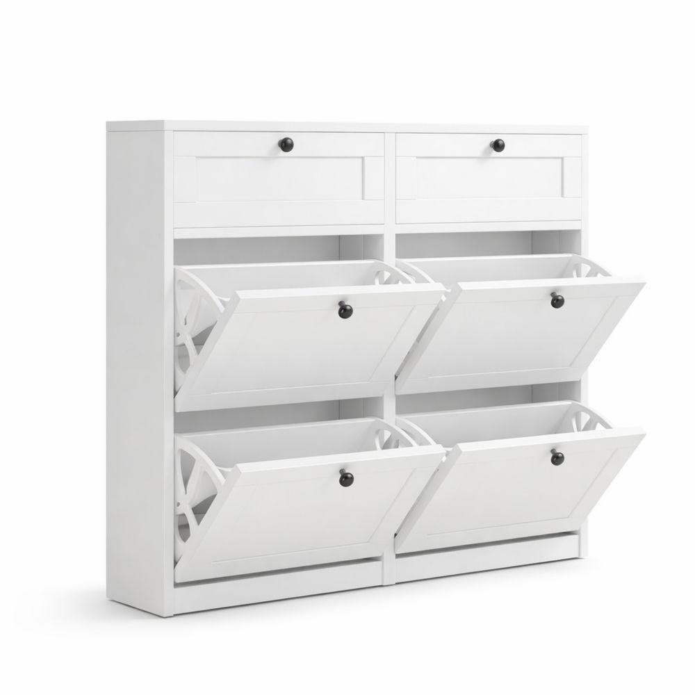 Moderner Schuhschrank mit Kippvorrichtung, verstellbar, für Flur