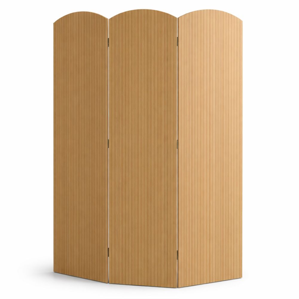 Zusammenklappbarer Bambus-Raumteiler mit 3 Paneelen
