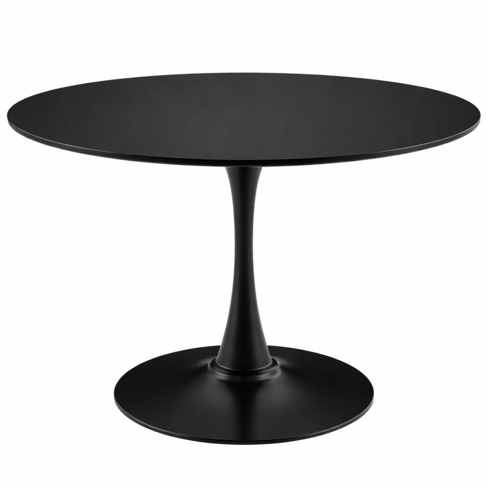 Runder Esstisch für 4-6 Personen, moderner Küchentisch mit Metallbeinen