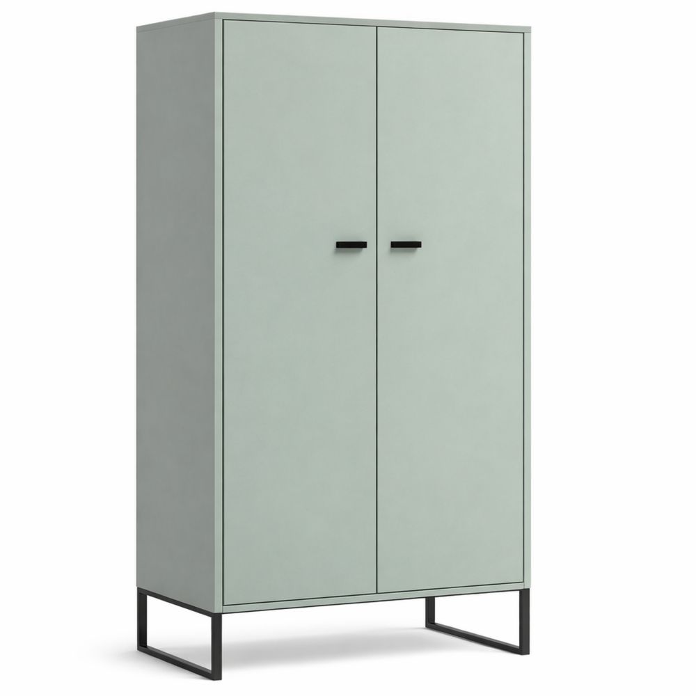 Moderner Schuhschrank aus Holzwerkstoff in Pistaziengrün