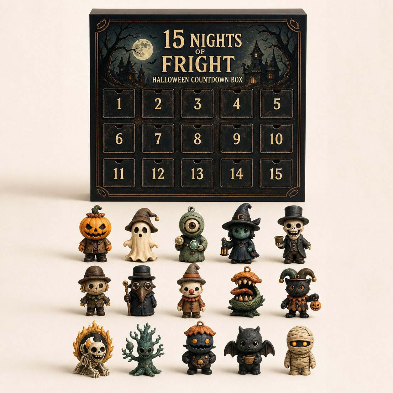 Costcrow Nights of Fright Halloween Countdown Box – 7, 15 or 31 Days – halloween countdown 15