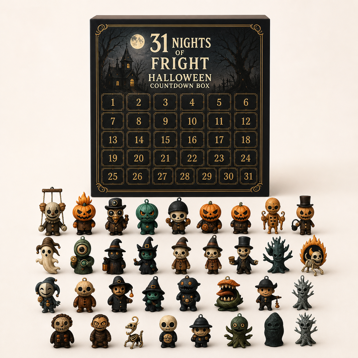 Costcrow Nights of Fright Halloween Countdown Box – 7, 15 or 31 Days – halloween countdown 31