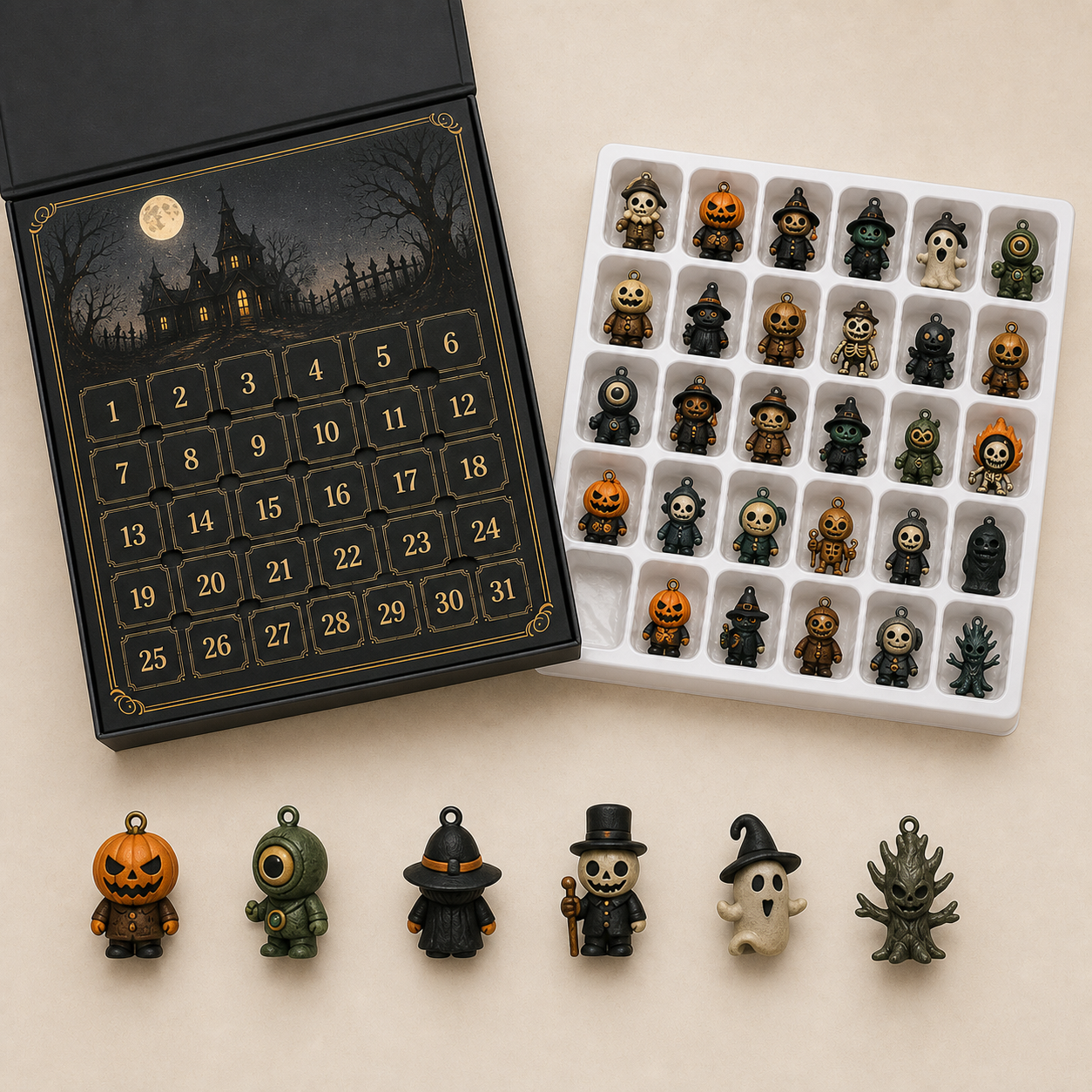 Costcrow Nights of Fright Halloween Countdown Box – 7, 15 or 31 Days – halloween countdown details