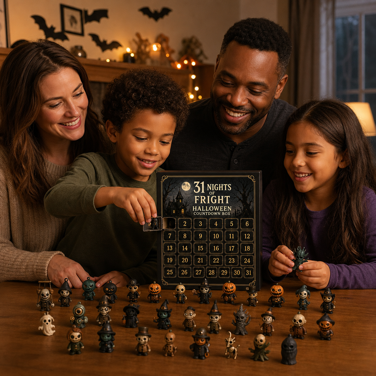 Costcrow Nights of Fright Halloween Countdown Box – 7, 15 or 31 Days – halloween countdown family
