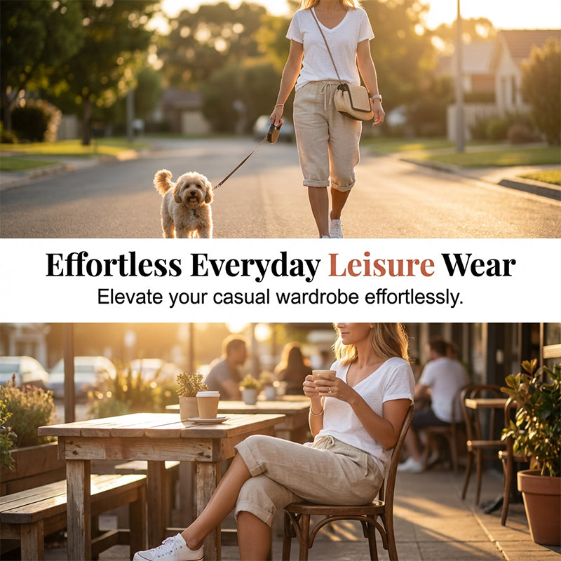 🌷🌷Time-Limited Special Price: 27.99!!⏰Women's Casual Cotton Linen Capris