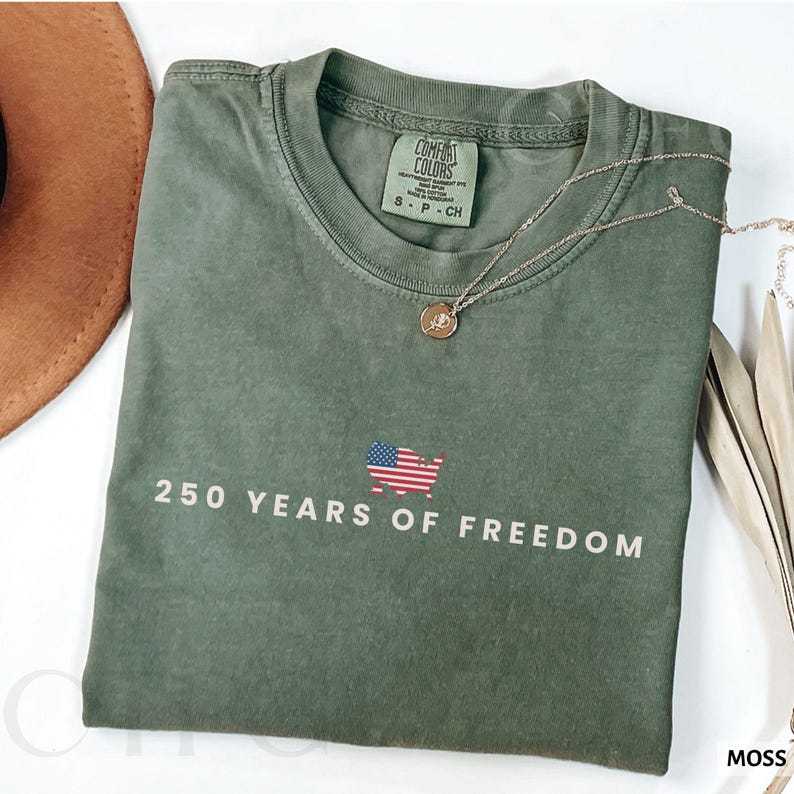 250 Years Of Freedom Shirt USA Anniversary Shirt Freedom Tee American 250 Merchandise 4th of July Shirt Youth-Adult XS-3XL