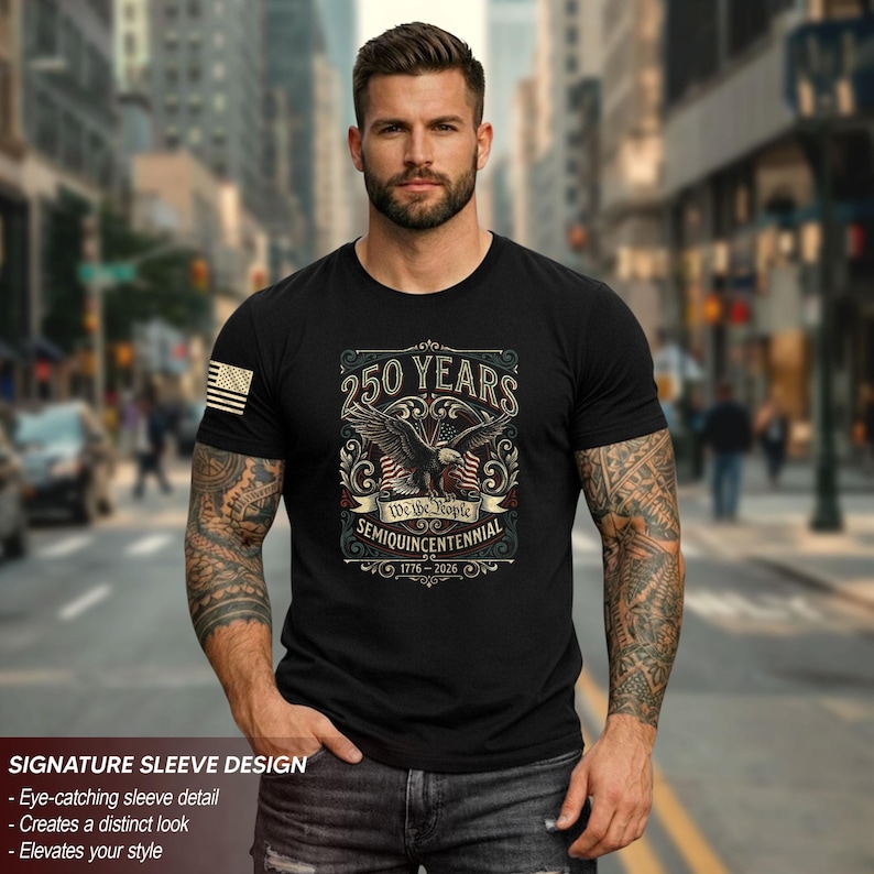 Retro 250th Anniversary of The United States Shirt, USA Independence Day T shirt, Semiquincentennial 1776 2026, American Flag Patriots Gifts