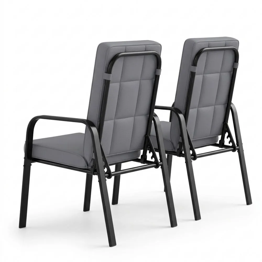 Verstellbare Outdoor-Sitzgruppe mit Kissen, bis 180 kg, für Garten und Terrasse