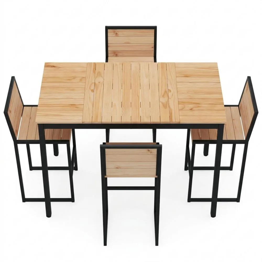 Stehtisch aus massivem Kiefernholz für Wohnzimmer und Esszimmer