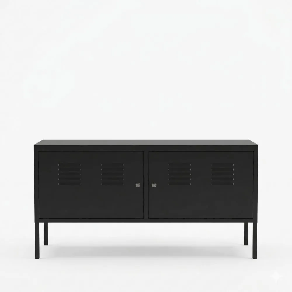 Moderner Metallschrank mit abschließbaren Fächern