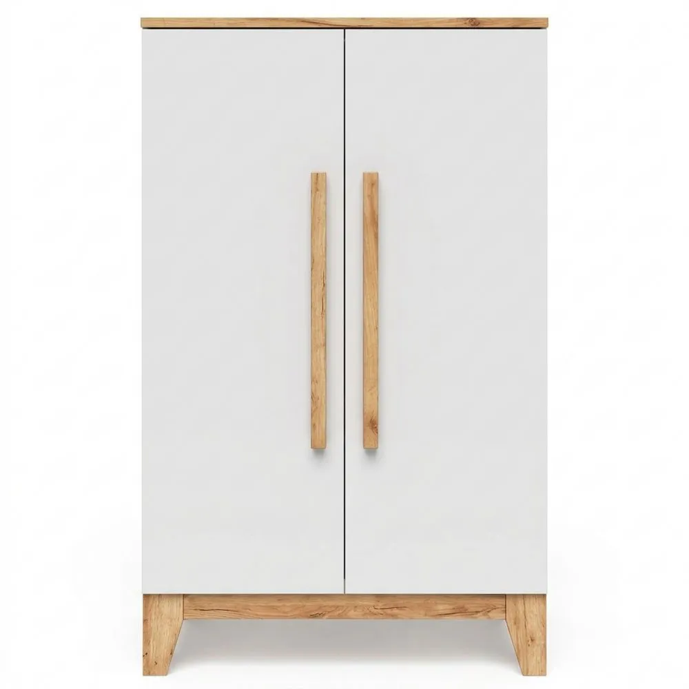 Kinderzimmer Kleiderschrank, Weiß/Artisan, 70x120 cm