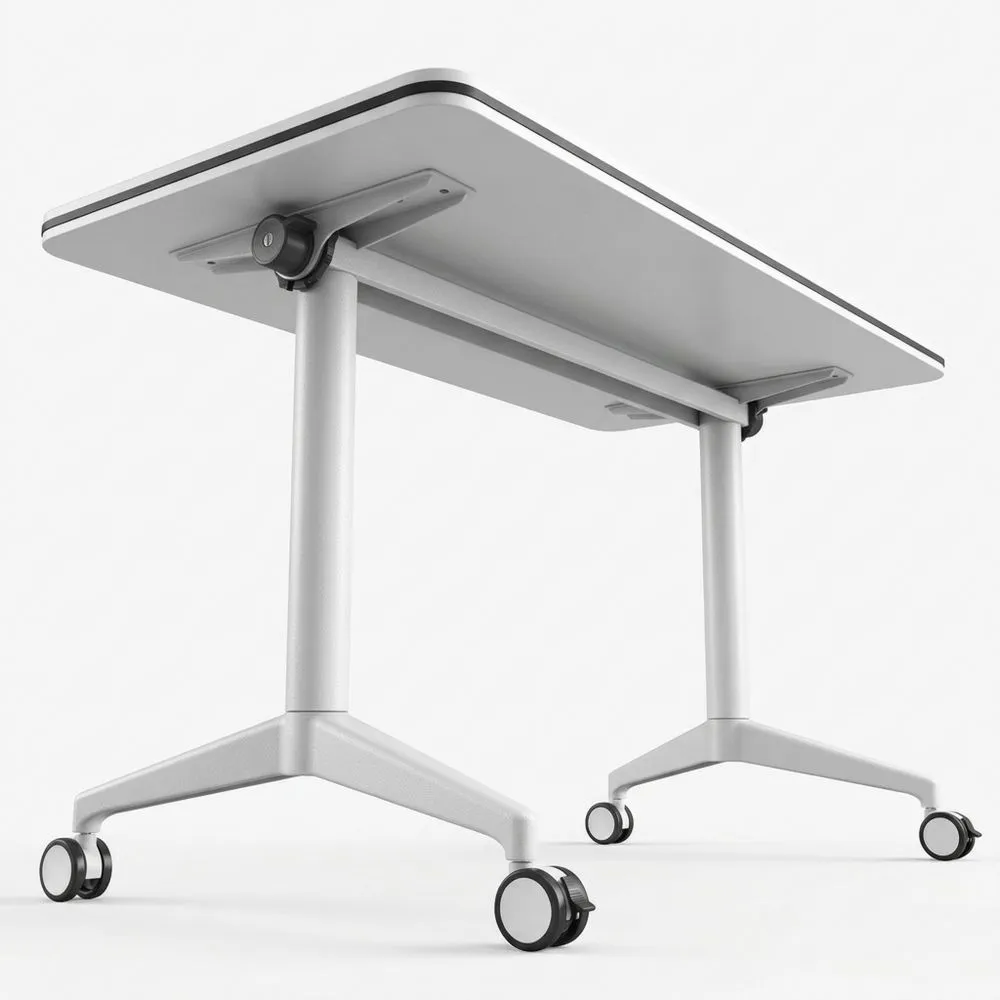 Rechteckiger Klapptisch mit Rollen für Büro und Veranstaltungen