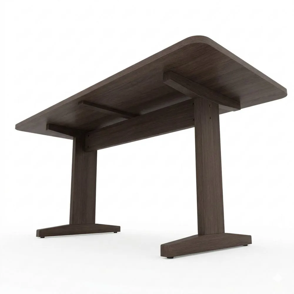 Moderner Esstisch in Minimalistischem Design mit Robuster Platte