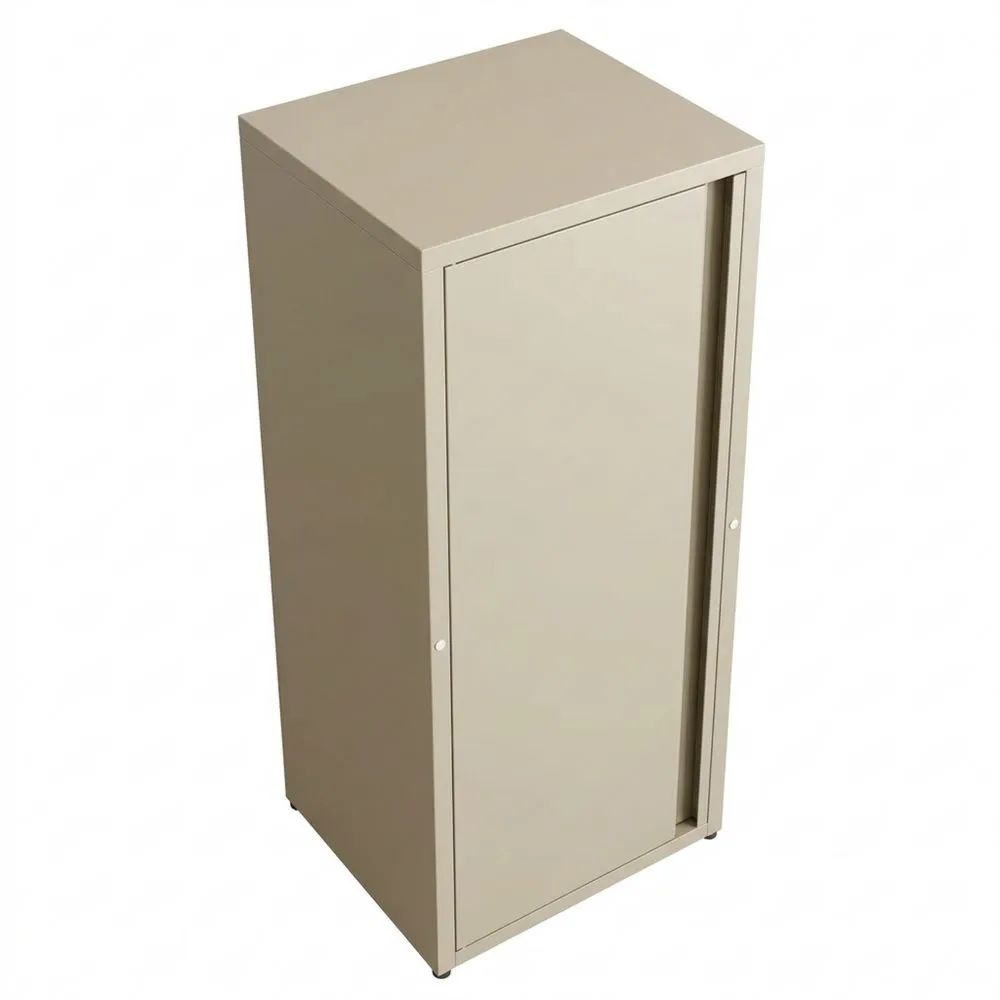 Metallschrank mit höhenverstellbaren Ablagen, einflügelig, 88 x 40 x 35 cm, kamelfarben
